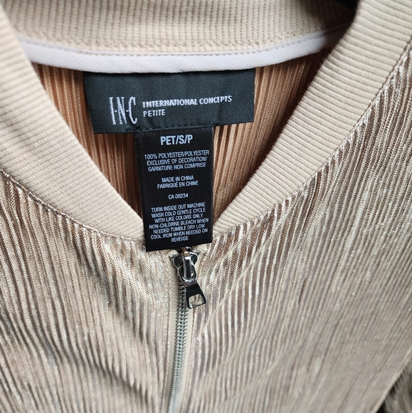 INC International Concepts bomber top/jacket - Picture 3 of 3